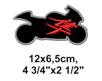 Hayabusa Sport Bike Iron-on PATCH, Suzuki Owners Gift