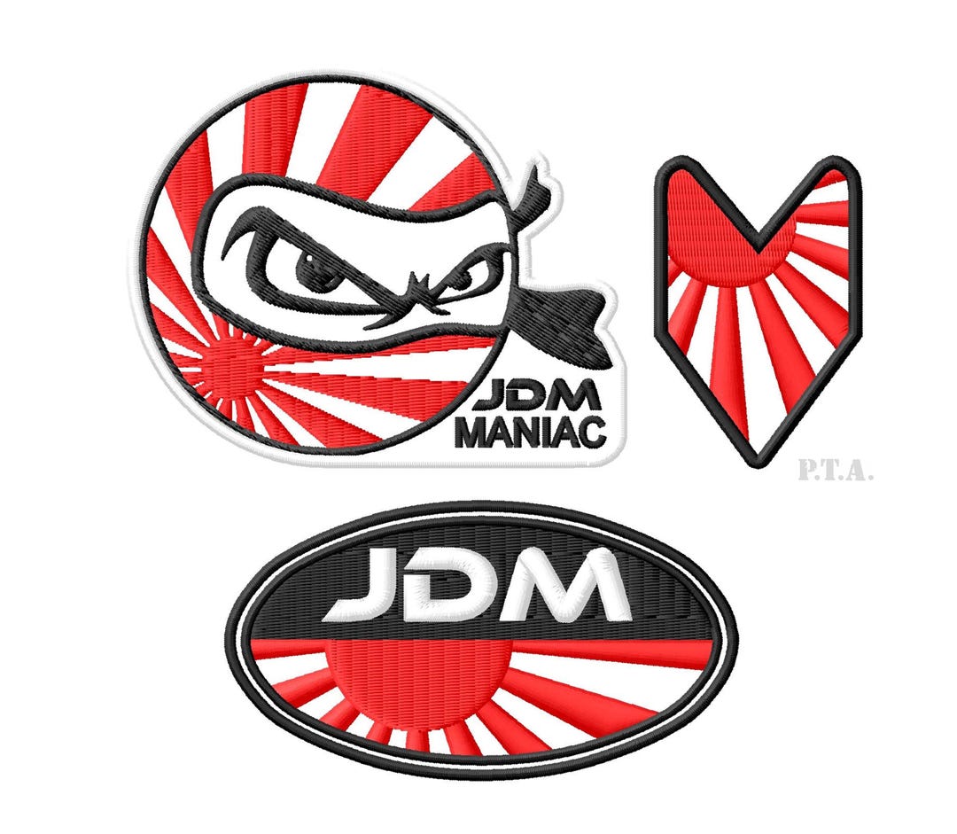 JDM Embroidered Iron-on Patch - 