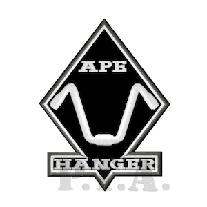 Hanger Ape iron-on PATCH Aufnäher Parche brodé patche toppa riders bikers chopper cruiser