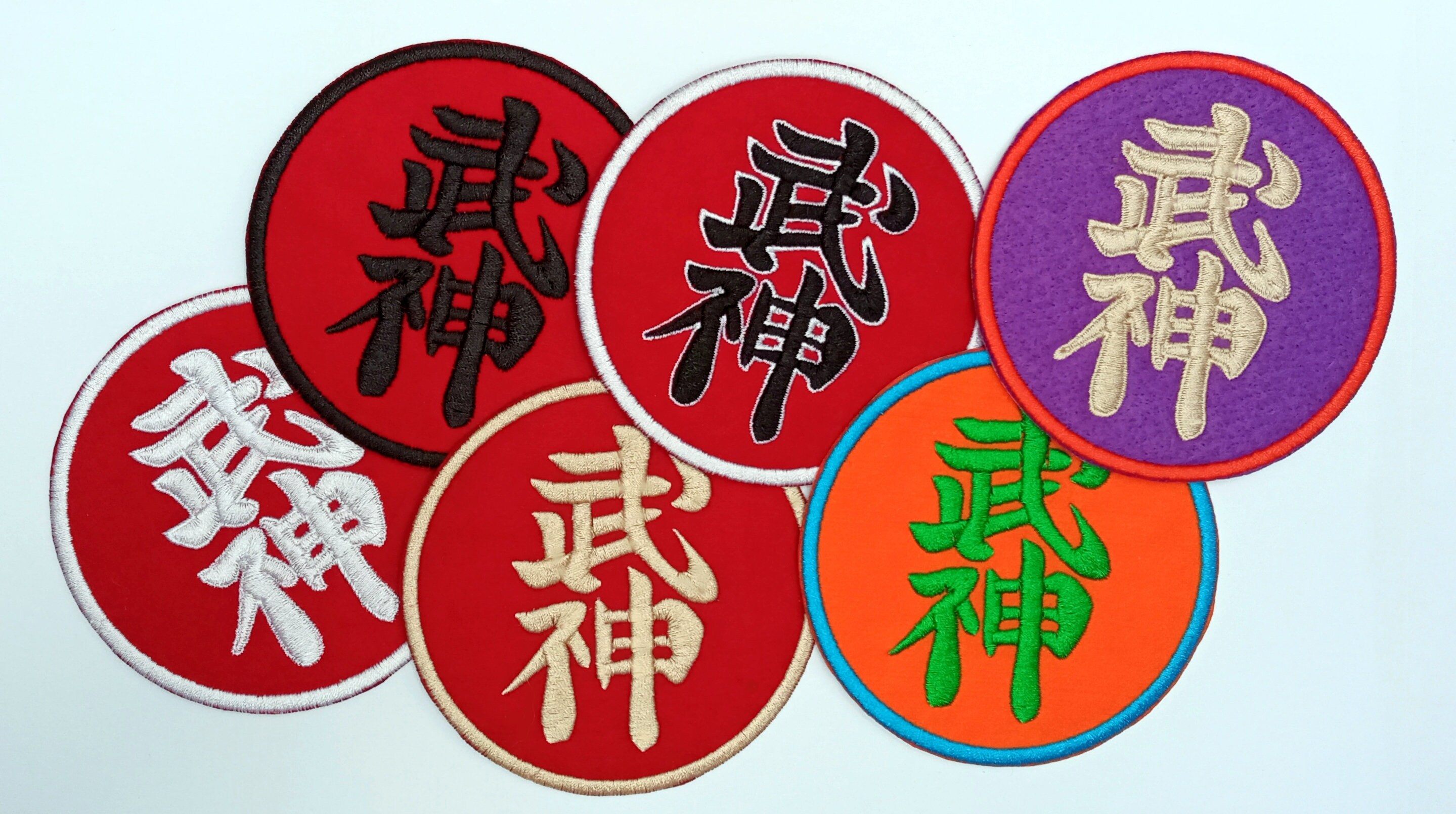 Bujinkan Wappen Ninjutsu Ninpo Budo Set of 6pcs. Iron-on