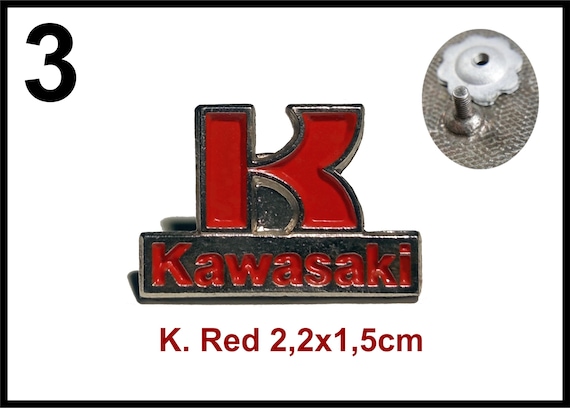 Vintage Kawasaki Metal PINS 80s/90s Badge Insignia Anstecker Pin