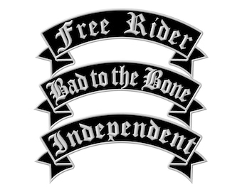 Aufnäher Biker Biker Biker Biker zum aufbügeln Jacke Weste Applikation