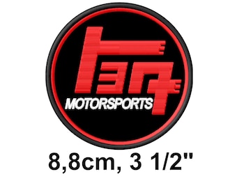 TEQ Embroidered Iron-On Patch - Vintage Retro Toyota Emblem