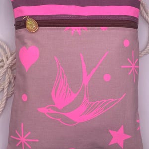 Tula Pink Neon Fairy Flakes Crossbody Bag: Adjustable Shoulder Bag
