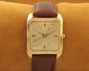 Vintage Camy Geneva Popular 17 Jewels Manual Wind Rare Swiss Made