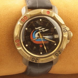 Reloj de pulsera vintage ruso usado para hombre, de cuerda, de 39 mm, recientemente revisado, número 33