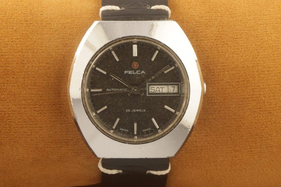 Vintage Felca Automatic Men's Working Wrist Watch Original