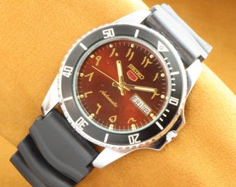 ✨SEIKO✨セイコー✨デイデイト✨ブラック文字盤✨ヴィンテージ✨腕時計✨ ヴィンテージ リニューアル セイコー 5 自動巻き 日本製 デイデイト