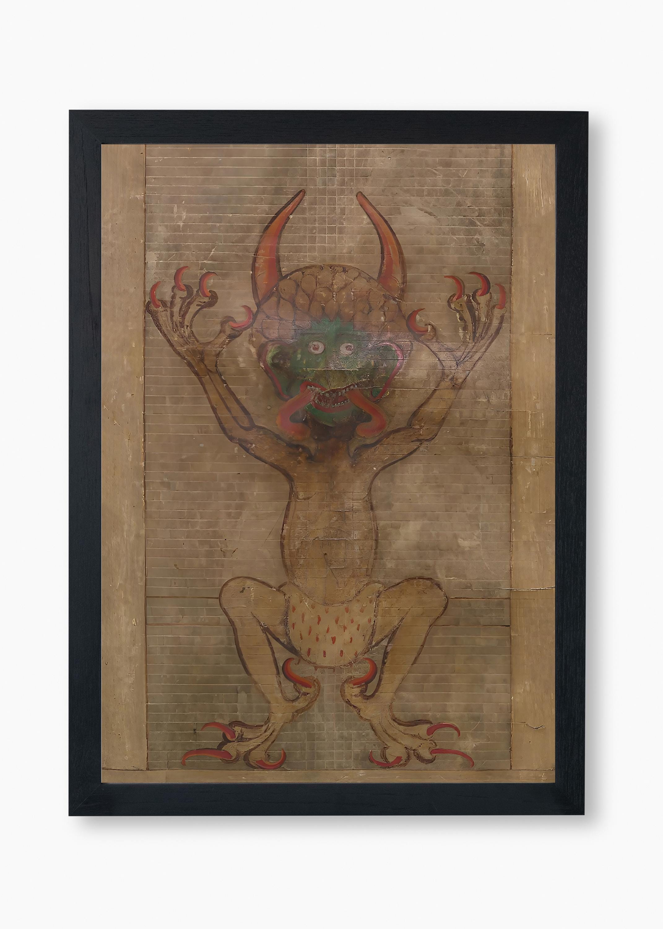 e BAXT I! Said the Demon 初版初刷 1969 Devil's Bible, Codex Gigas - Satan's Portrait Art Print - Digital