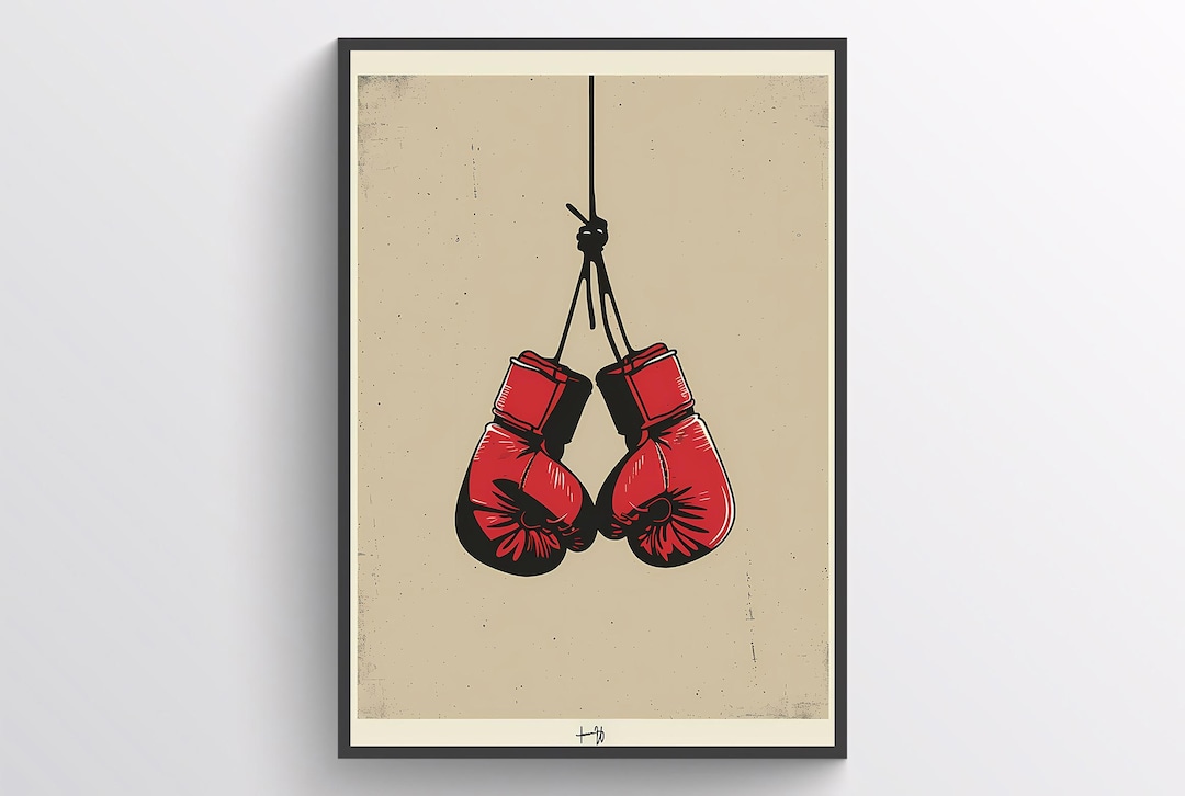 Lollipop Retro Print Boxing Gloves