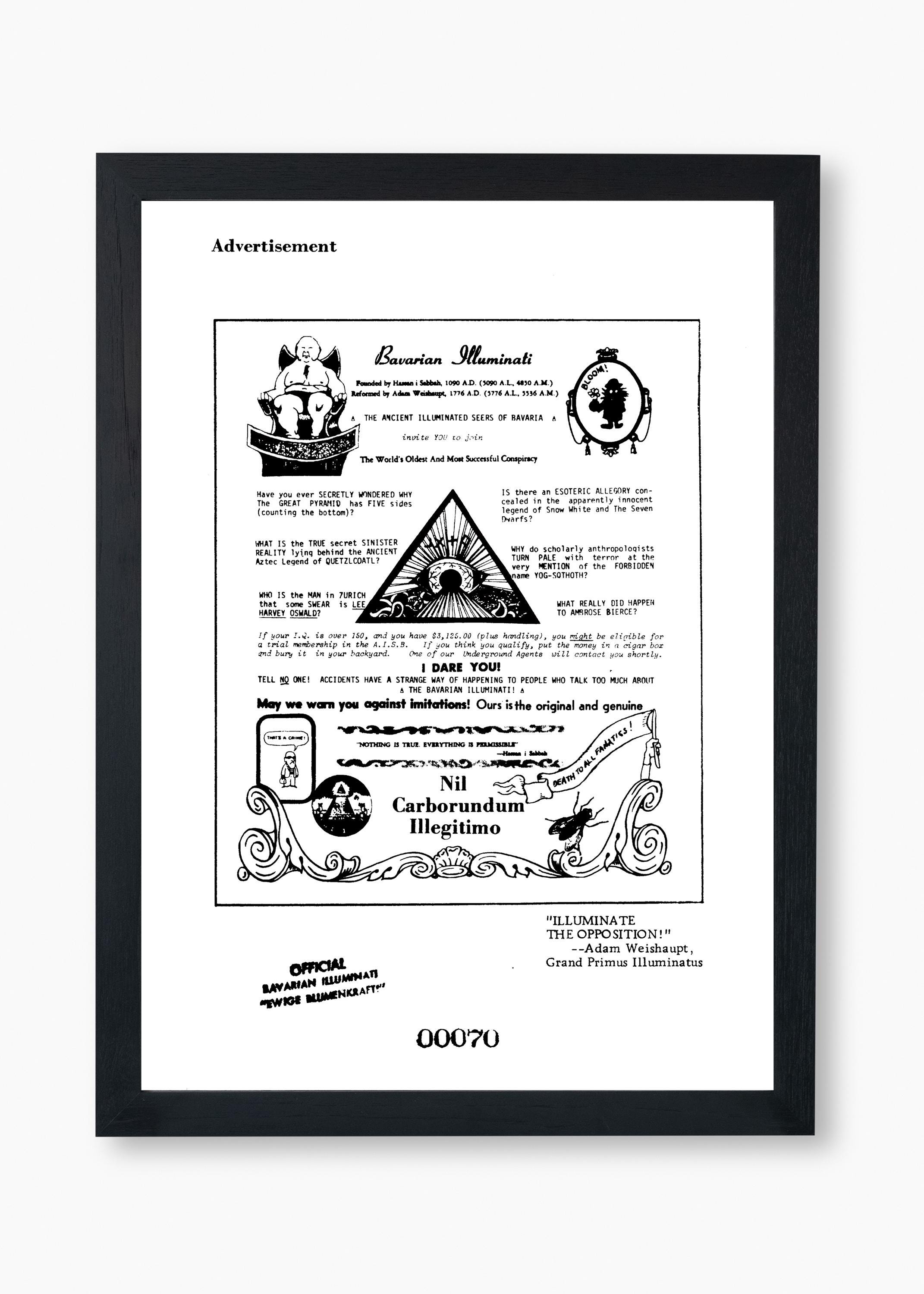 Join the Illuminati: Ancient Conspiracy Digital Art, Satirical