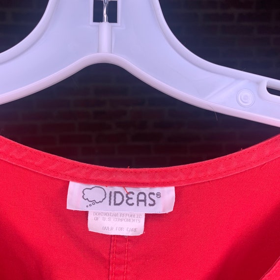 80's Rad Vintage RED IDEAS Sleeveless jumpsuit SM… - image 2