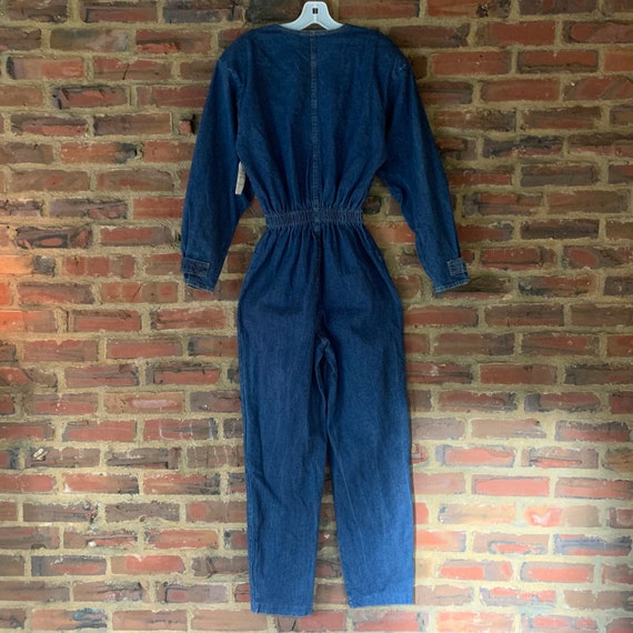 NWT Rare Small Vintage 80s IDEAS denim jumpsuit o… - image 8