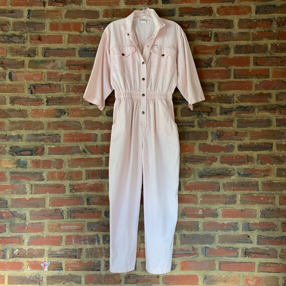 Cute Light Pink Vintage 80s Cotton IDEAS jumpsuit