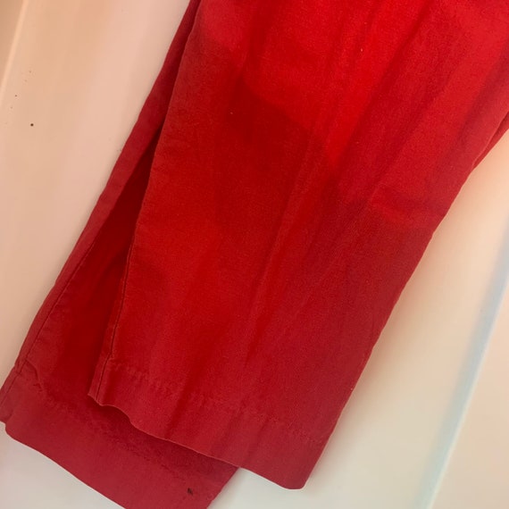 80's Rad Vintage RED IDEAS Sleeveless jumpsuit SM… - image 7