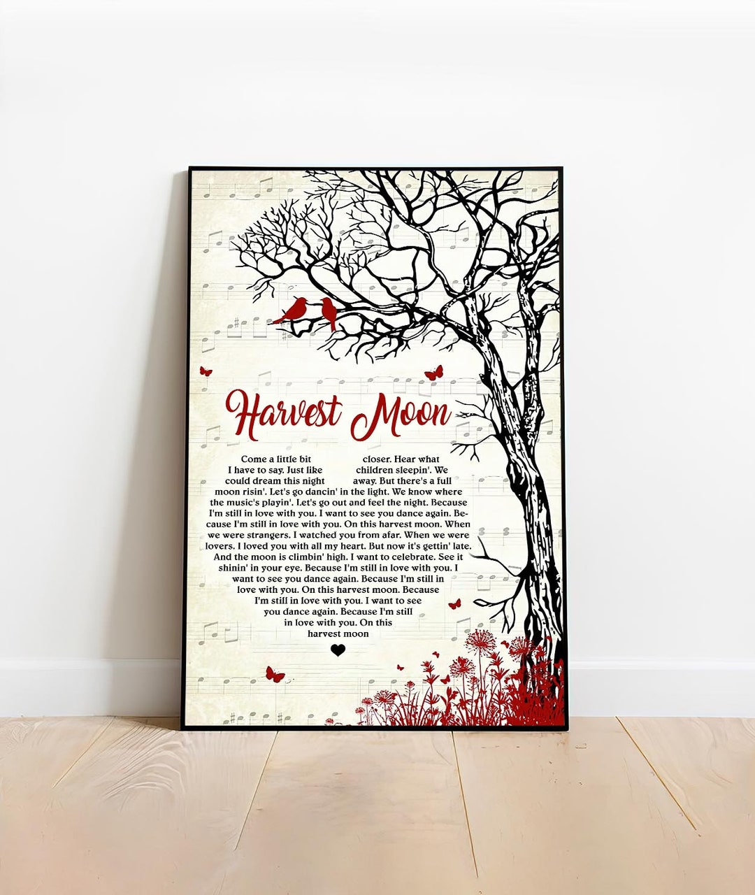 Harvest Moon Poster Neil Young Lyrics Poster Best Gift Ever - Etsy