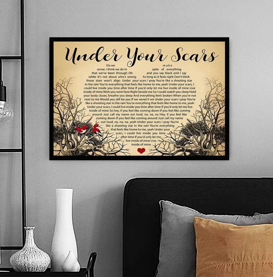 Godsmack Under Your Scars Lyrics Poster When Legends Rise Etsy