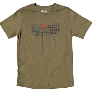 Red Hook Vintage Sign, Men's Brooklyn T-Shirt in Olive Green image 1