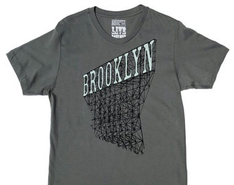 Men's Brooklyn Sign T-shirt | city tshirts, billboard, advertising, vintage sign, typography tshirt, typographic, NYC shirt, New York City