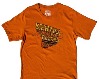 Kentile Floors Brooklyn Sign - Camiseta para hombre, color naranja retro