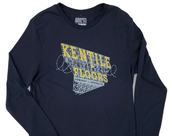 Kentile Floors Men's Lopng Sleeve TShirt in Navy Blue XL