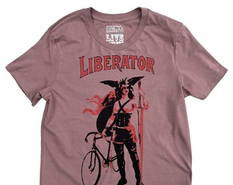 Camiseta Liberator para mujer en rosa vintage