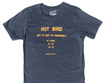 Camiseta de hombre HOT BIRD Brooklyn Sign en azul marino