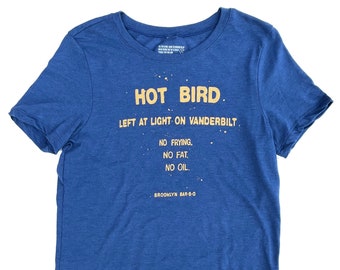 Women's HOT BIRD Tshirt in Blue