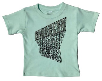 Camiseta Brooklyn para niños en verde menta