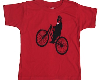 Camiseta Monkey, en rojo infantil