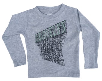 Kids Brooklyn T-Shirt in Heather Grey Long Sleeve