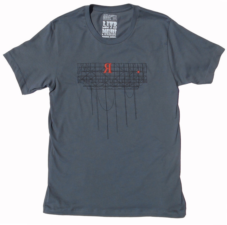Men's Red Hook T-Shirt Industrial Sign in Grey image 1