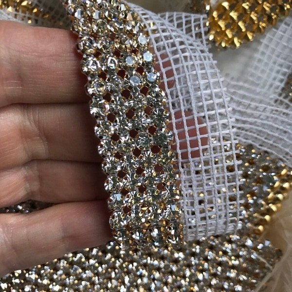 Rhinestone Trim - Etsy