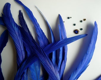 COQUE Tail Feathers  Loose / True Cobalt Blue  /  202