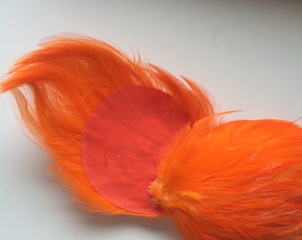 FEATHER PAD  Tangerine Orange /  81