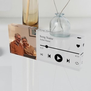 Personalized Song Acrylic Plaque: Custom Photo Gift
