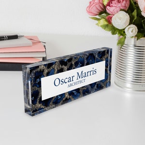 Custom Name Plate for Desk, Office Decor, Desk Nameplate, Personalized Gift, Acrylic Plaque, Gift for New Job, Office Nameplate