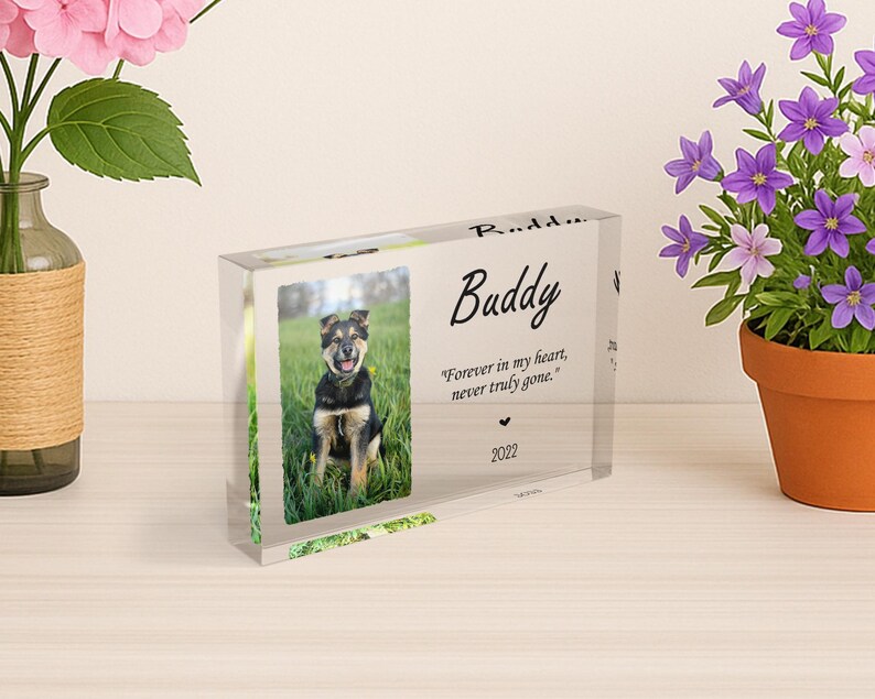 Personalized Acrylic Photo Block: Custom Photo Collage, Desk Decor image 8