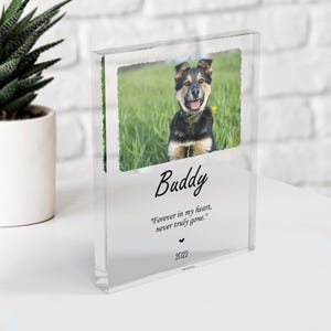 Personalized Acrylic Photo Block: Custom Photo Collage, Desk Decor image 5