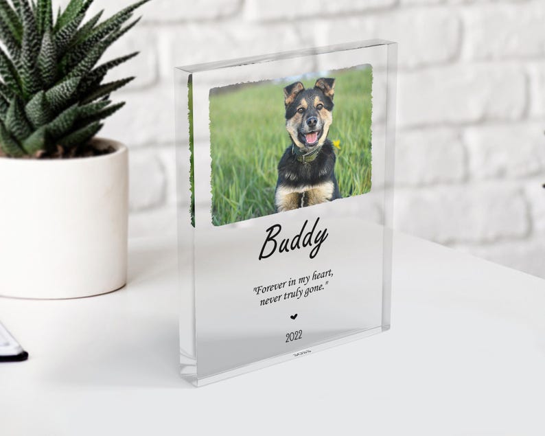 Personalized Acrylic Photo Block: Custom Photo Collage, Desk Decor image 5