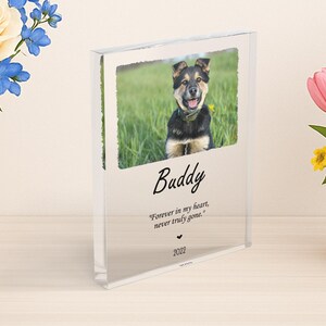 Personalized Acrylic Photo Block: Custom Photo Collage, Desk Decor image 4
