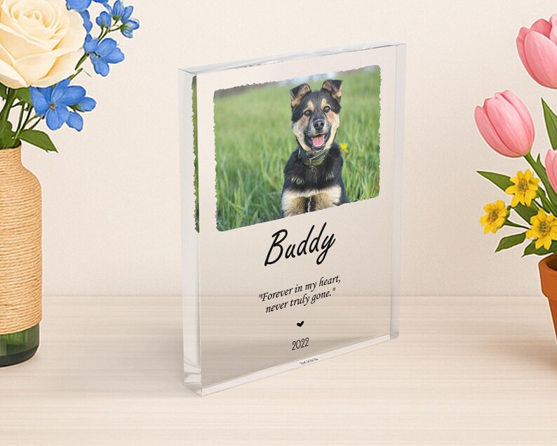 Personalized Acrylic Photo Block: Custom Photo Collage, Desk Decor image 4