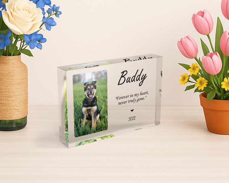 Personalized Acrylic Photo Block: Custom Photo Collage, Desk Decor image 7