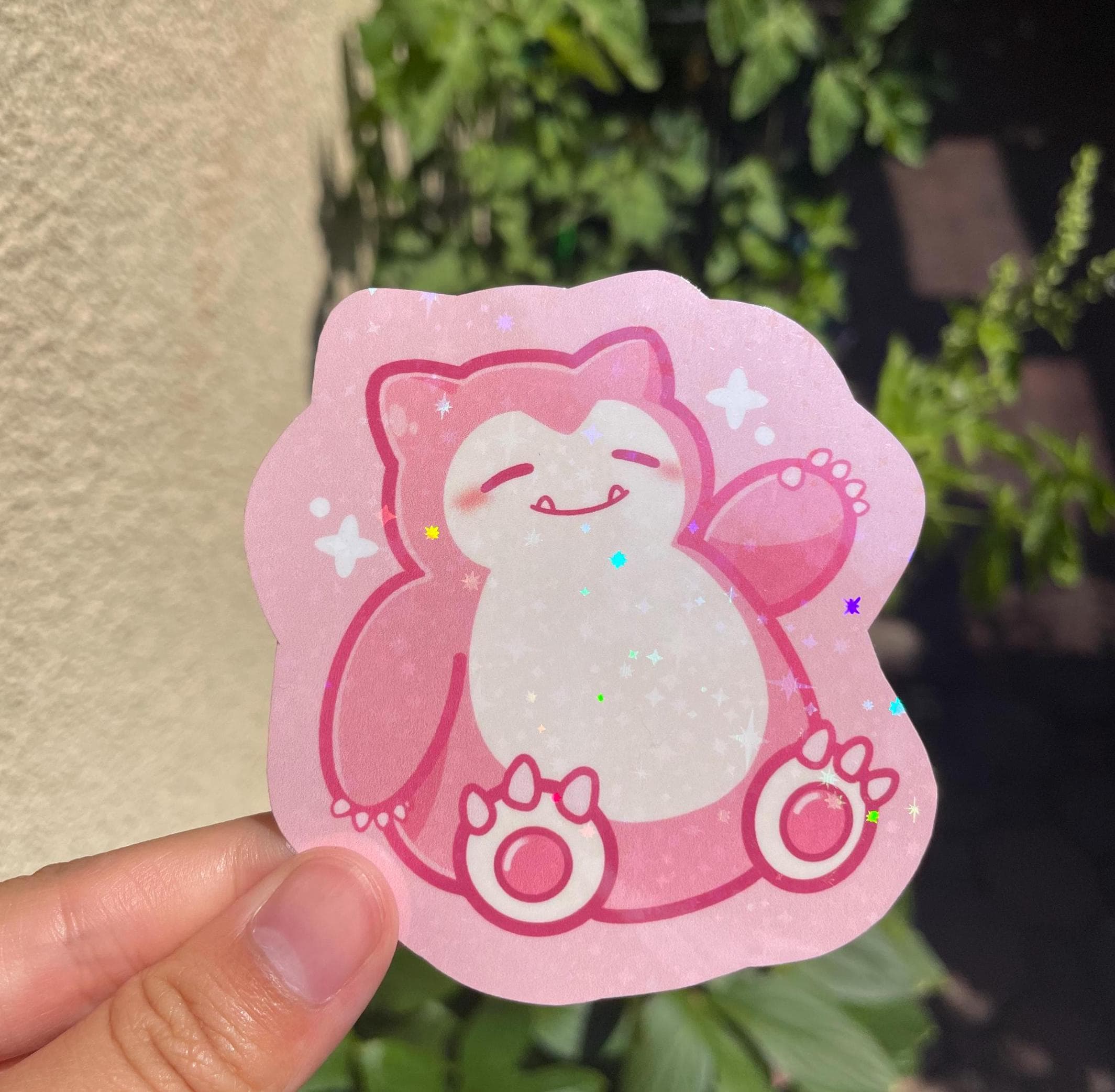 ピンクカビゴン ポケモン ビニールステッカー | ポケモンステッカー
