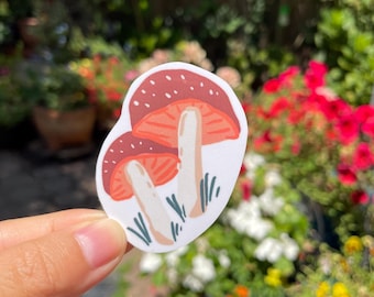 Rainbow Mushroom Vinyl Sticker | Mushroom Sticker