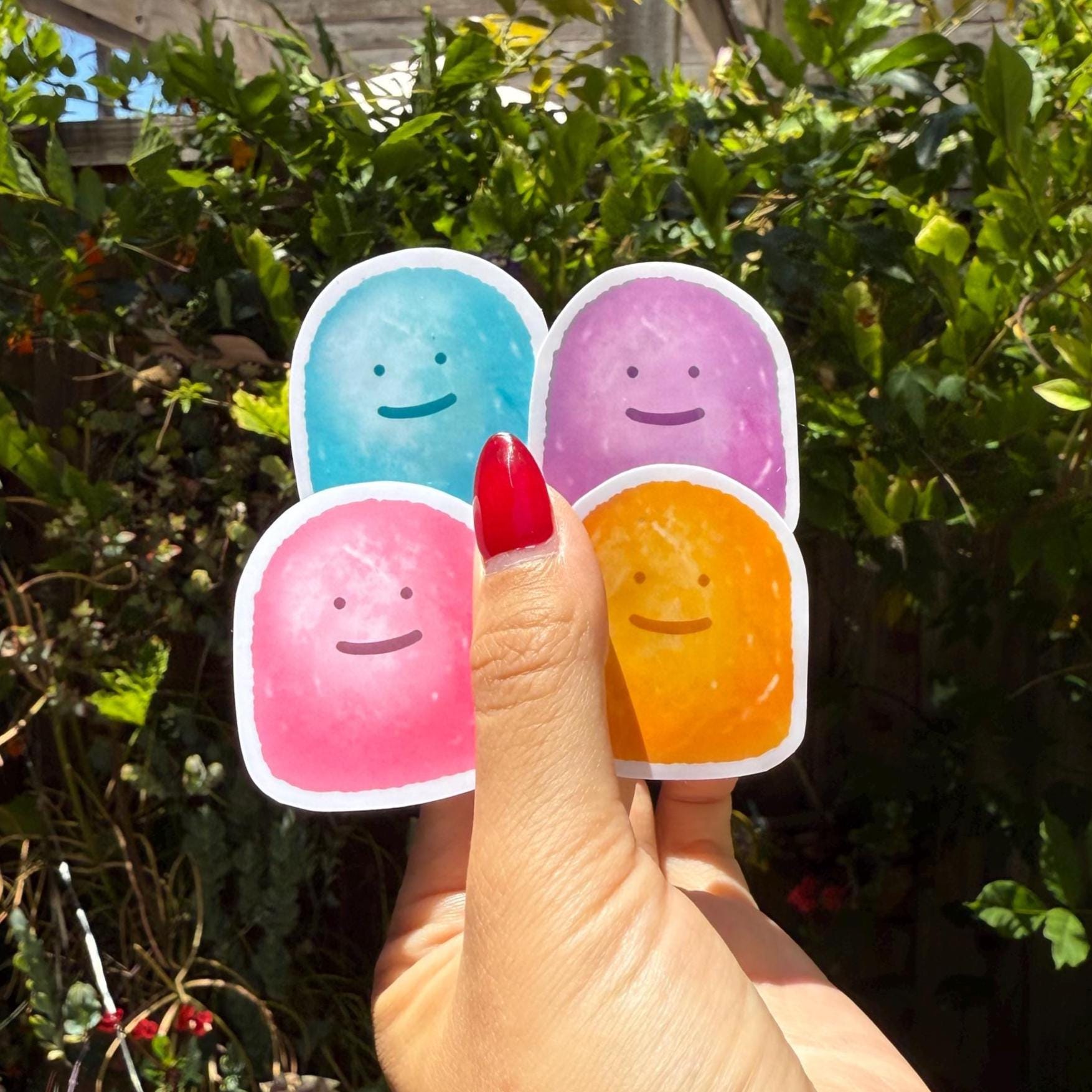 Ditto Gumdrop Needoh | Pokemon Stickers - Etsy