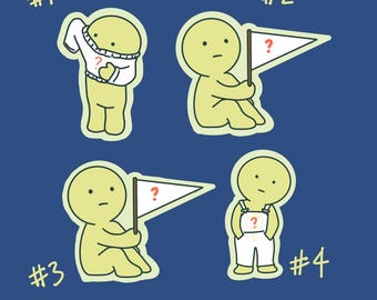 Custom College Themed Smiski Sticker Pack | Smiski Stickers