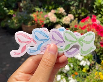 Coquette Bow Vinyl Sticker | Bow Sticker | Coquette