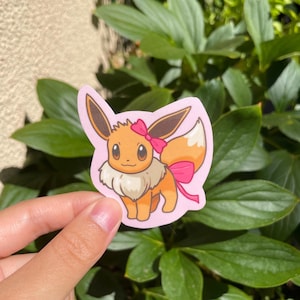 Coquette Eevee Pokémon Adesivo de vinil | Etiqueta de Pokémon | Eevee