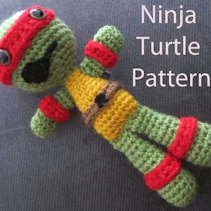 Ninja Turtles Crochet Pattern - Digital Download